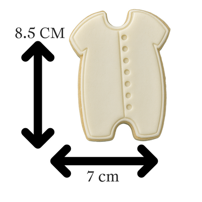 Baby Onesie Cookie Cutter & Embosser – Baby Shower & Newborn Cookie Stamp