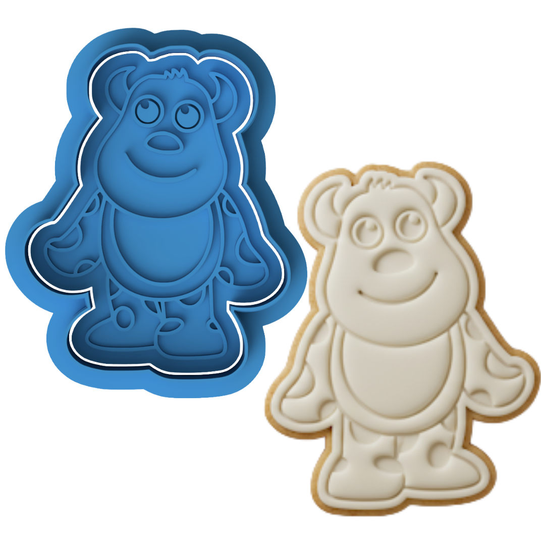 Monsters Inc Sulley Cookie Cutter & Embosser Stamp
