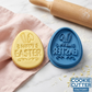 Happy Easter Egg with Bunny Ears Cookie Cutter and Embosser Stamp | Spring Holiday, Cute Rabbit Details