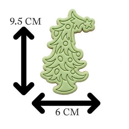Whimsical Christmas Tree Cookie Cutter and Embosser Set | Whoville, Holiday, Grinchmas