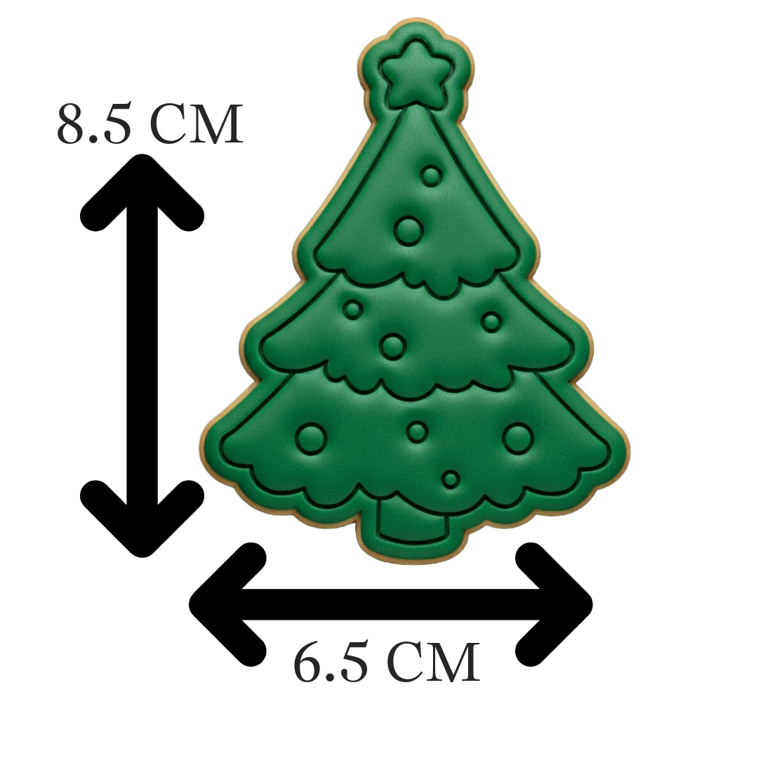 Christmas Tree Bauble Cookie Cutter and Embosser Stamp Holiday Festive