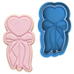 Heart Lollipop with Ribbon Bow Cookie Cutter and Embosser Stamp | Valentine's Candy, Sucker, Sweet Treat