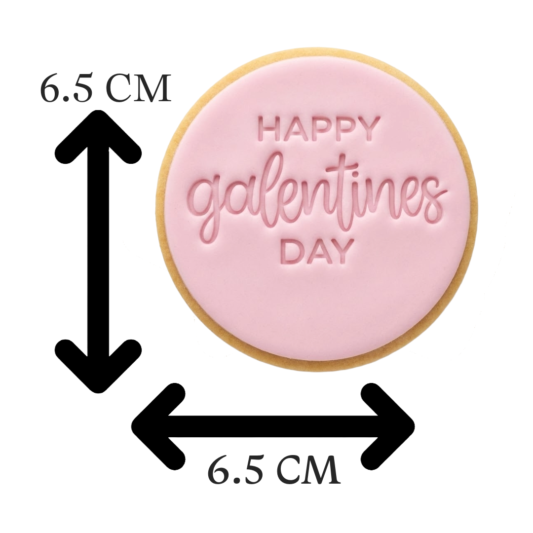 Happy Galentine's Day Cookie Cutter and Embosser Stamp | Girls Night, Best Friend Gift, BFF Valentine