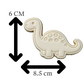Brontosaurus Dinosaur Cookie Cutter & Embosser – Cute Long Neck Jurassic Biscuit Stamp