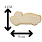 Sports Car Cookie Cutter with Embosser