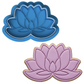 Lotus Flower Cookie Cutter and Embosser Stamp Yoga Zen Floral