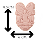 Daisy Duck Face Cookie Cutter and Embosser Stamp Set | Cute Cartoon, Bow, Minnie's Friend