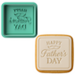 Happy Father's Day Cookie Cutter & Embosser Stamp