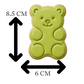 Gummy Bear Cookie Cutter & Embosser Stamp (Candy & Baby Shower Theme)