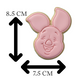 Sweet Little Piglet Cookie Cutter & Embosser Stamp (Classic & Baby Shower)