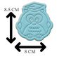 Graduation Owl Cookie Cutter and Embosser Stamp Set | Grad Cap, Wise Owl, School