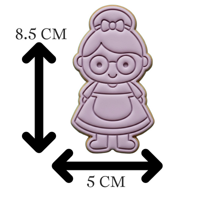 Mrs. Claus Cookie Cutter and Embosser Stamp Set | Christmas, Holiday, Cute