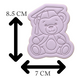 Graduation Teddy Bear Cookie Cutter and Embosser Stamp Set | Grad Cap, Cute Bear