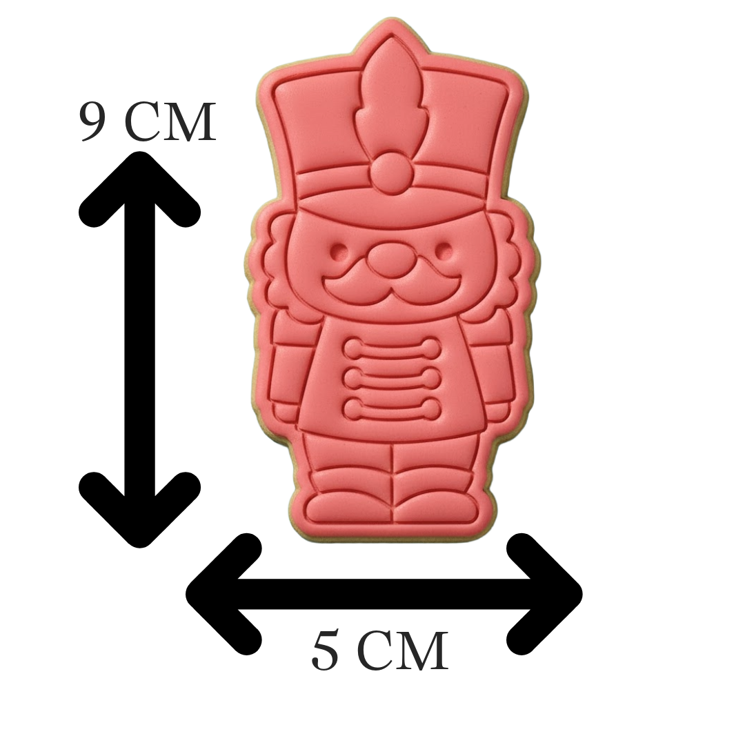 Nutcracker Cookie Cutter and Embosser Stamp Set | Christmas, Toy Soldier, Holiday
