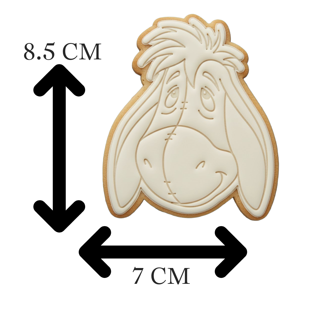Eeyore Cookie Cutter and Embosser Set | Classic Pooh Bear Friend Baby Shower Cookie