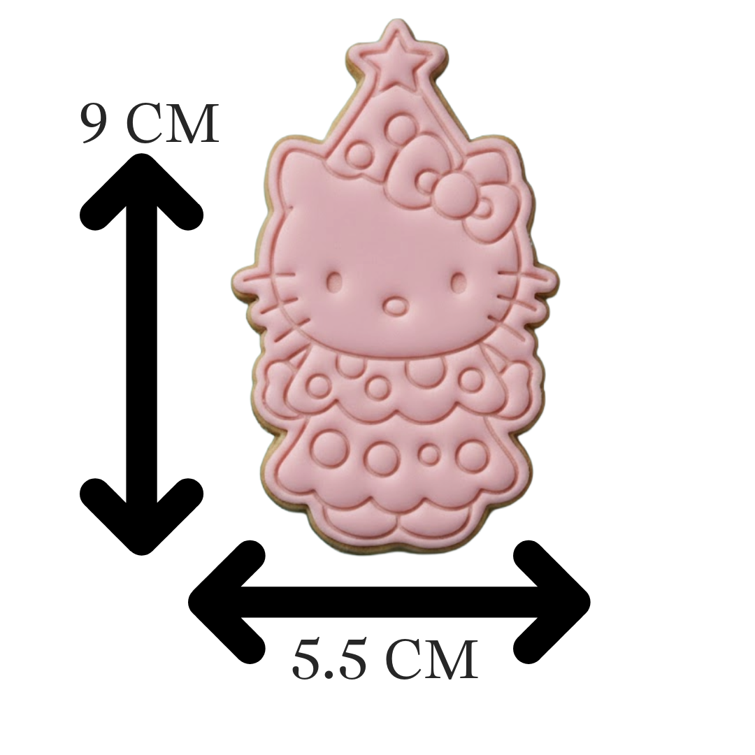 Hello Kitty Christmas Tree Cookie Cutter and Embosser Set | Sanrio, Holiday, Cute