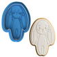 Floppy Bunny Cookie Cutter and Stamp Embosser | Long-Eared Bunny Cookie