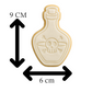 Poison Potion Bottle Cookie Cutter with Embosser