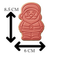 Cute Santa Claus Cookie Cutter and Embosser Stamp Set | Christmas, Holiday