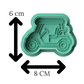 Golf Cart Cookie Cutter and Stamp Embosser - 6cm x 8cm