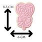 Swirly Heart Lollipop Cookie Cutter and Embosser Stamp | Valentine's Candy, Swirl Sucker, Sweet Treat