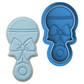 Baby Rattle with Bow Cookie Cutter and Embosser Stamp | Baby Shower, Gender Reveal, Newborn Gift