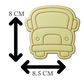 Cute School Bus Cookie Cutter and Embosser Stamp Set | Back to School, Wheels