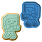 Minecraft Zombie Enemy Cookie Cutter and Embosser Stamp Set | Blocky Gamer, Monster