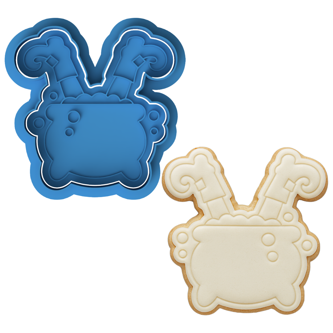 Witch Cauldron with Bubbling Potion Cookie Cutter with Embosser – Halloween
