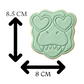 T-Rex with Heart Sunglasses Cookie Cutter and Embosser Stamp | Dinosaur Valentine, Cool Dino, Kids Party
