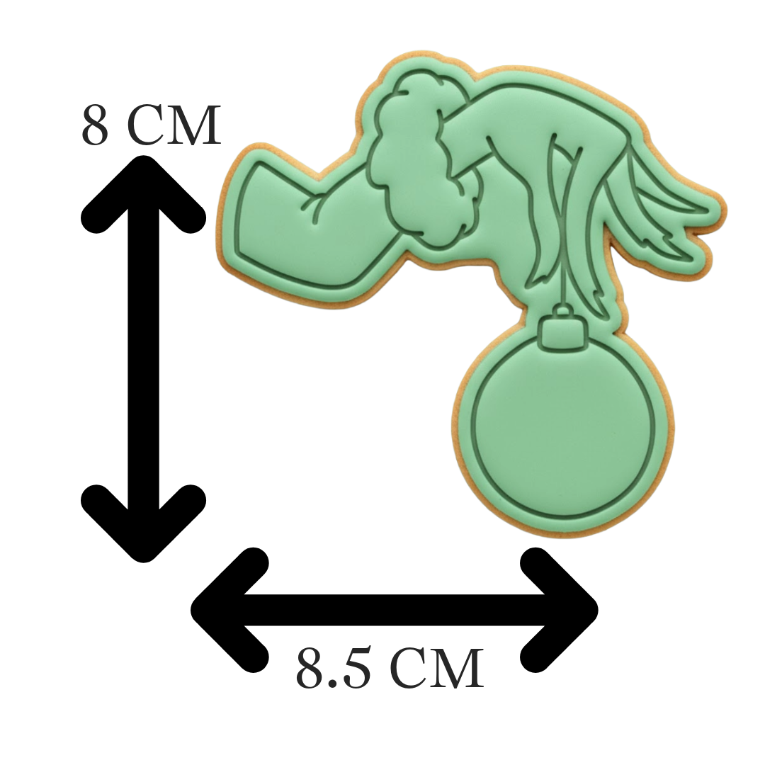 Grinch Hand Stealing Ornament Cookie Cutter and Embosser Set | Christmas, Holiday