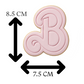 Barbie Style Letter B Cookie Cutter and Embosser Stamp | Fashion Doll Font, Pink Theme, Girls Birthday