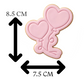Double Heart Balloons Cookie Cutter and Embosser Stamp | Floating Love Hearts, Valentine's Day, Birthday Party