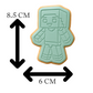 Minecraft Steve Player Character Cookie Cutter and Embosser Set | Blocky Gamer, Pixel