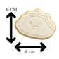 Winking Dumpling Cookie Cutter & Embosser Stamp