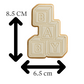 Baby Blocks Cookie Cutter with Embosser – Stacked Alphabet Design