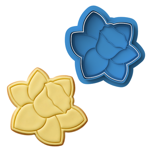 Daffodil Flower Cookie Cutter and Embosser Stamp Set | Narcissus, Spring, Easter, Floral
