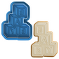 Baby Blocks Cookie Cutter with Embosser – Stacked Alphabet Design