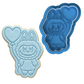 Title: Labubu Holding Heart Balloon Cookie Cutter and Embosser Stamp The Monsters, Valentine's Day