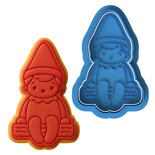 Elf Cookie Cutter and Embosser Stamp Set | Christmas Tradition, Holiday