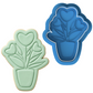Heart Flower Pot Cookie Cutter and Embosser Stamp | Love Grows Here, Valentine's Day, Gardening Theme