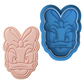 Daisy Duck Face Cookie Cutter and Embosser Stamp Set | Cute Cartoon, Bow, Minnie's Friend