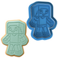 Minecraft Steve Player Character Cookie Cutter and Embosser Set | Blocky Gamer, Pixel