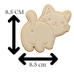 Funny Cat Butt Cookie Cutter with Embosser – Cute Kitty Design