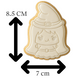 Cute Witch Cookie Cutter with Embosser – Halloween Character Design
