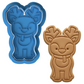 Cute Reindeer Cookie Cutter and Embosser Stamp Set | Christmas, Holiday, Animal