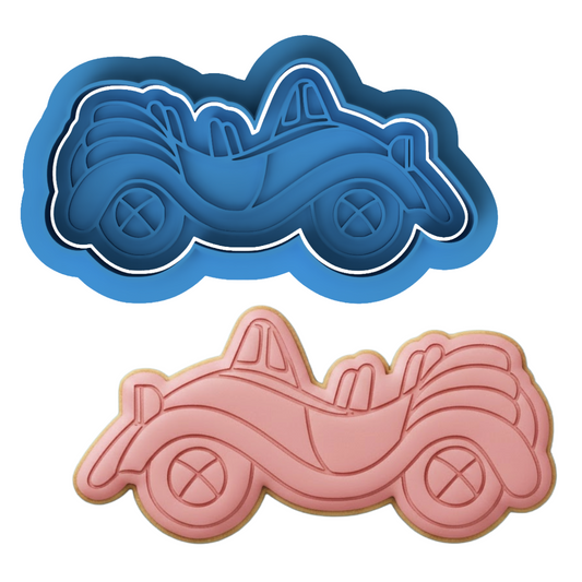 Big Red Car Cookie Cutter and Embosser Set | The Wiggles Party Baking Supplies