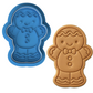 Gingerbread Man Cookie Cutter and Embosser Stamp Set | Cute, Christmas, Holiday