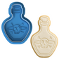 Poison Potion Bottle Cookie Cutter with Embosser