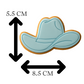 Cowboy Hat Cookie Cutter and Embosser Stamp Set | Western, Rodeo, Birthday Party